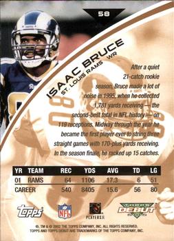 2002 Topps Debut #58 Isaac Bruce Back