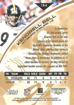 2002 Topps Debut #134 Kendrell Bell Back