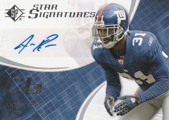 2008 SP Authentic - SP Star Signatures #SPSS-3 Aaron Ross Front