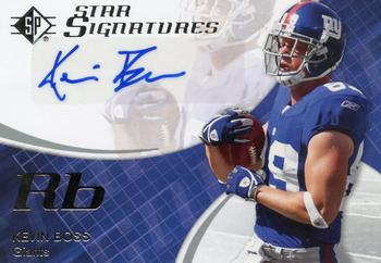 2008 SP Authentic - SP Star Signatures #SPSS-7 Kevin Boss Front