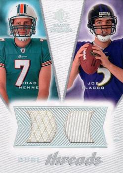 2008 SP Rookie Threads - Dual Threads 160 #DT-HF Chad Henne / Joe Flacco Front