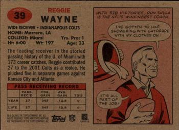 2002 Topps Heritage #39 Reggie Wayne Back