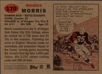 2002 Topps Heritage #170 Maurice Morris Back