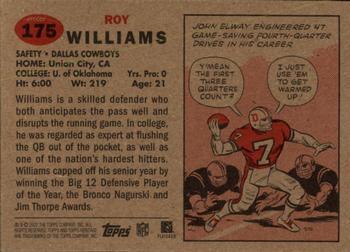 2002 Topps Heritage #175 Roy Williams Back