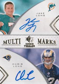 2008 SP Rookie Threads - Multi Marks Dual #MMD-5 Jake Long / Chris Long Front