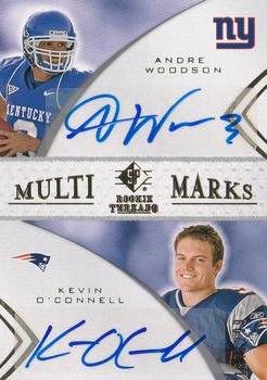 2008 SP Rookie Threads - Multi Marks Dual #MMD-23 Andre Woodson / Kevin O'Connell Front