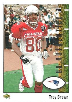2002 UD Authentics #50 Troy Brown Front