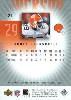 2002 UD Graded #21 James Jackson Back