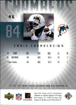 2002 UD Graded #46 Chris Chambers Back