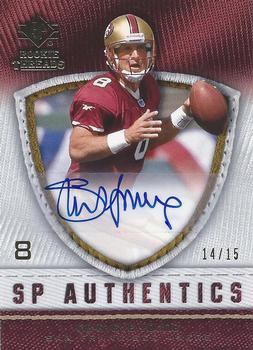 2008 SP Rookie Threads - SP Authentics #SP-SY Steve Young Front