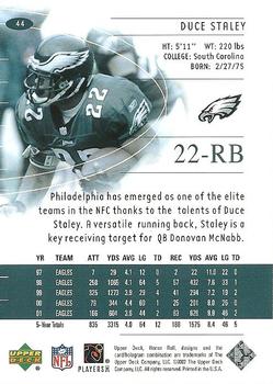 2002 Upper Deck Honor Roll #44 Duce Staley Back