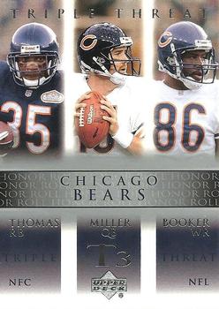 2002 Upper Deck Honor Roll #65 Anthony Thomas / Jim Miller / Marty Booker Front