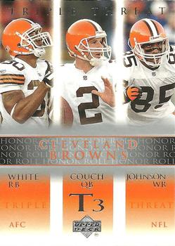 2002 Upper Deck Honor Roll #67 Jamel White / Tim Couch / Kevin Johnson Front