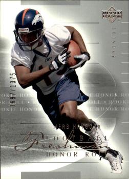 2002 Upper Deck Honor Roll #126 Herb Haygood Front