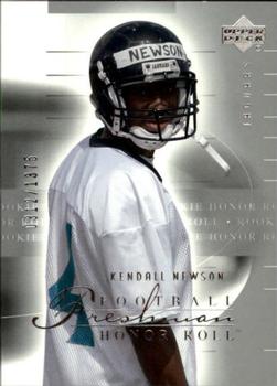 2002 Upper Deck Honor Roll #159 Kendall Newson Front