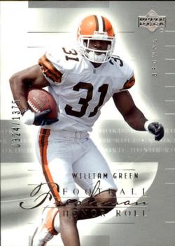 2002 Upper Deck Honor Roll #178 William Green Front
