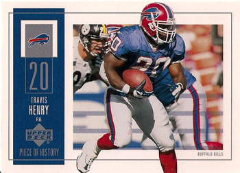 2002 UD Piece of History #11 Travis Henry Front