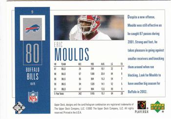 2002 UD Piece of History #9 Eric Moulds Back