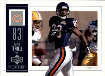 2002 UD Piece of History #17 David Terrell Front