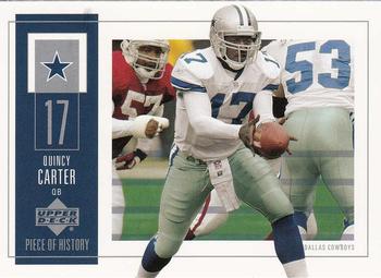 2002 UD Piece of History #27 Quincy Carter Front