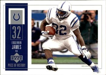 2002 UD Piece of History #41 Edgerrin James Front