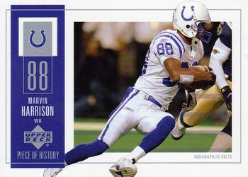 2002 UD Piece of History #42 Marvin Harrison Front