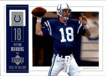 2002 UD Piece of History #43 Peyton Manning Front