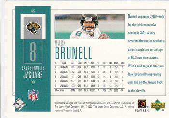 2002 UD Piece of History #45 Mark Brunell Back