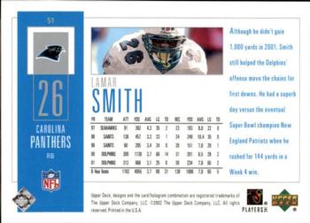 2002 UD Piece of History #51 Lamar Smith Back