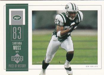 2002 UD Piece of History #68 Santana Moss Front