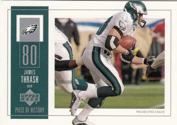2002 UD Piece of History #76 James Thrash Front