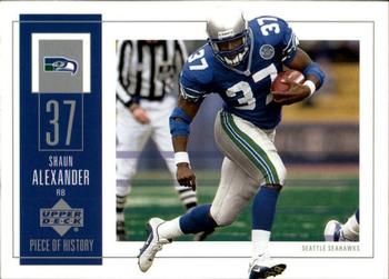 2002 UD Piece of History #88 Shaun Alexander Front