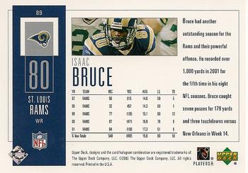2002 UD Piece of History #89 Isaac Bruce Back