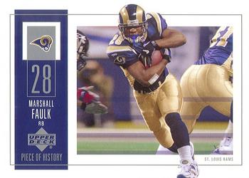 2002 UD Piece of History #91 Marshall Faulk Front