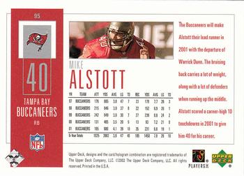 2002 UD Piece of History #95 Mike Alstott Back