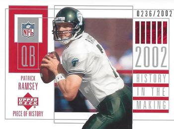 2002 UD Piece of History #122 Patrick Ramsey Front