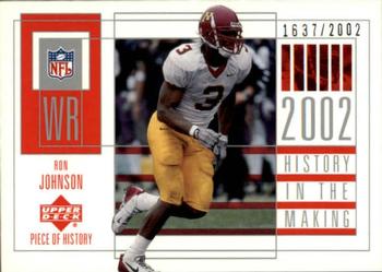 2002 UD Piece of History #125 Ron Johnson Front