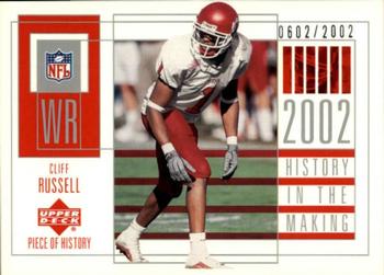 2002 UD Piece of History #127 Cliff Russell Front