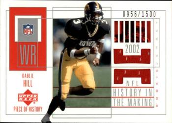 2002 UD Piece of History #151 Kahlil Hill Front