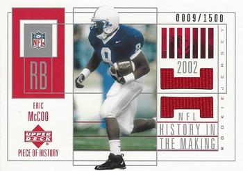 2002 UD Piece of History #153 Eric McCoo Front