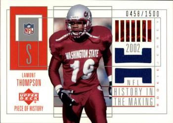 2002 UD Piece of History #156 Lamont Thompson Front