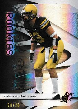 2008 SPx - Gold Holofoil Rookies #92 Caleb Campbell Front