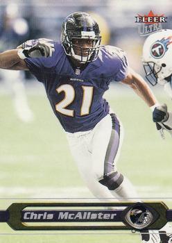 2002 Ultra #84 Chris McAlister Front
