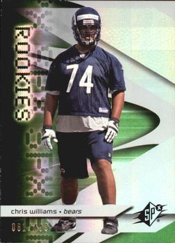 2008 SPx - Green Holofoil Rookies #100 Chris Williams Front