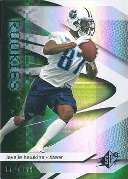 2008 SPx - Green Holofoil Rookies #124 Lavelle Hawkins Front