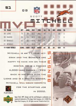 2002 Upper Deck MVP #51 Scott Mitchell Back