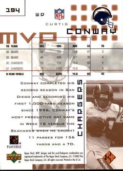 2002 Upper Deck MVP #194 Curtis Conway Back