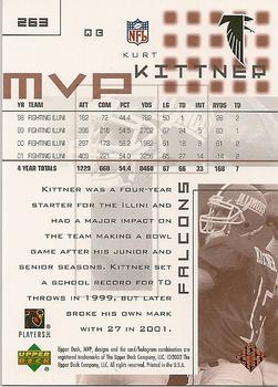 2002 Upper Deck MVP #263 Kurt Kittner Back