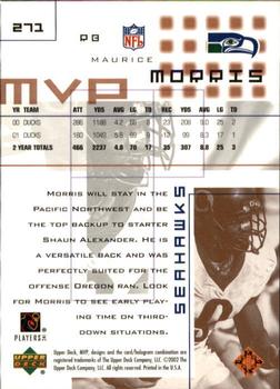 2002 Upper Deck MVP #271 Maurice Morris Back