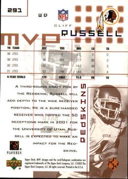 2002 Upper Deck MVP #291 Cliff Russell Back